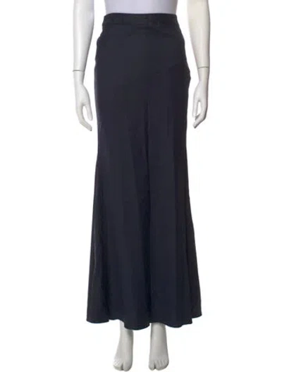 Pre-owned Twp Virgin Wool Long Skirt W/ Tags In Black