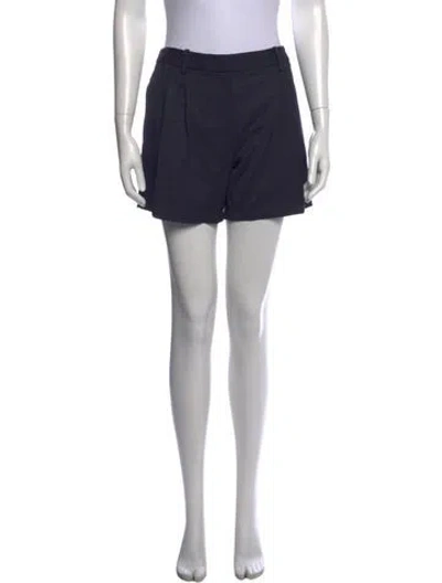 Pre-owned Twp Virgin Wool Mini Shorts In Blue