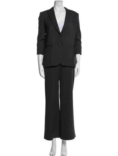 Pre-owned Twp Virgin Wool Pantsuit In Gray