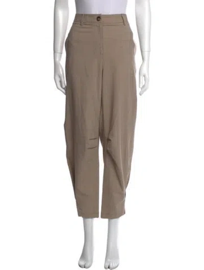 Pre-owned Twp Virgin Wool Skinny Leg Pants In Neutral