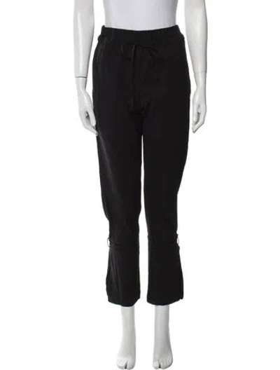 Pre-owned Twp Virgin Wool Straight Leg Pants In Black