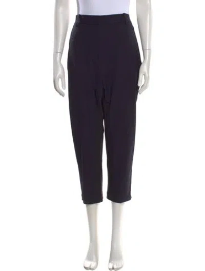Pre-owned Twp Virgin Wool Straight Leg Pants In Blue
