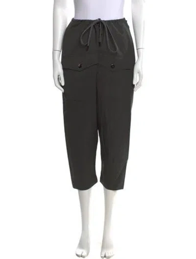 Pre-owned Twp Virgin Wool Straight Leg Pants In Gray