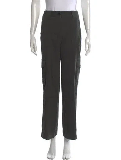 Pre-owned Twp Virgin Wool Straight Leg Pants In Gray