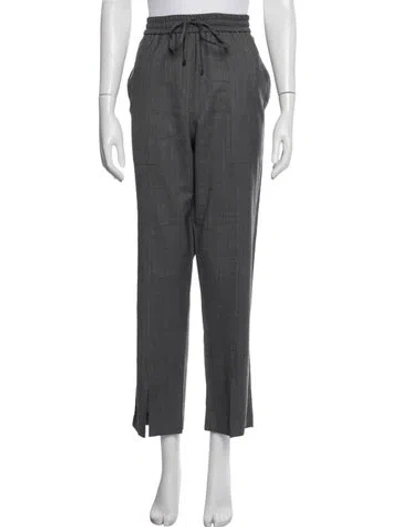 Pre-owned Twp Virgin Wool Straight Leg Pants In Gray