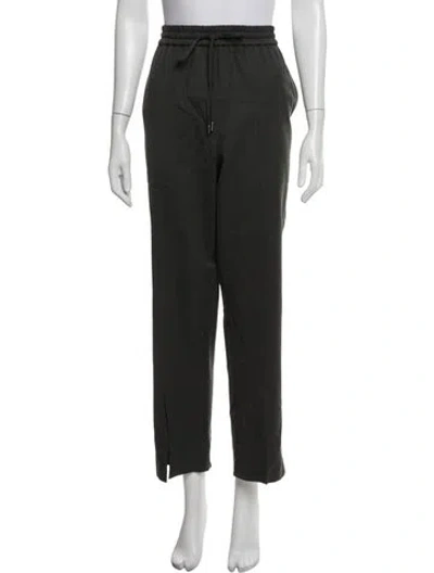 Pre-owned Twp Virgin Wool Straight Leg Pants In Green
