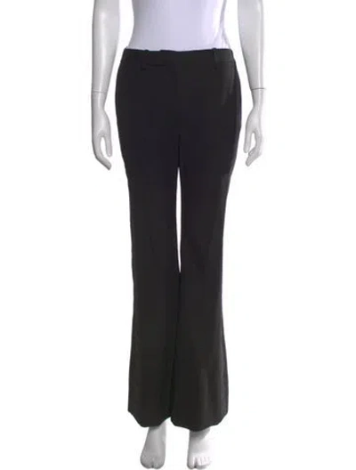 Pre-owned Twp Virgin Wool Wide Leg Pants In Black