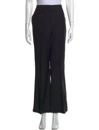 Pre-owned Twp Virgin Wool Wide Leg Pants In Black