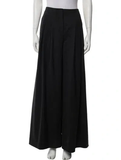 Pre-owned Twp Virgin Wool Wide Leg Pants In Blue