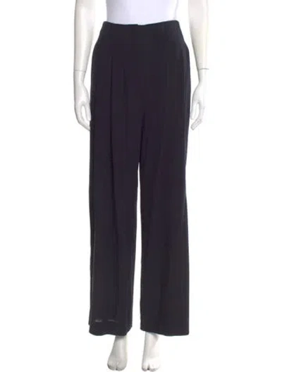 Pre-owned Twp Virgin Wool Wide Leg Pants In Blue