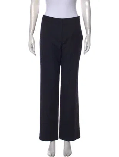 Pre-owned Twp Virgin Wool Wide Leg Pants In Blue