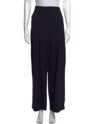Pre-owned Twp Virgin Wool Wide Leg Pants In Blue