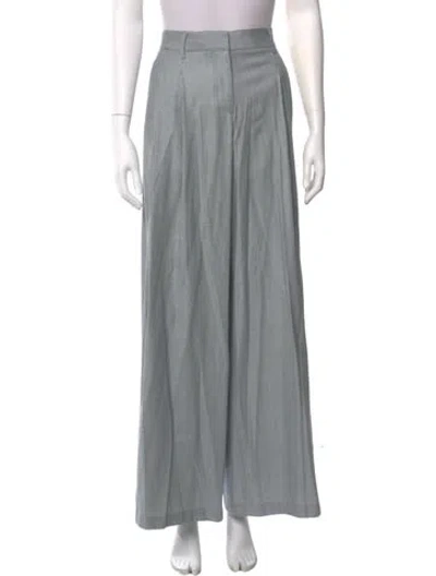 Pre-owned Twp Virgin Wool Wide Leg Pants In Gray