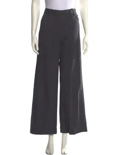 Pre-owned Twp Virgin Wool Wide Leg Pants In Gray