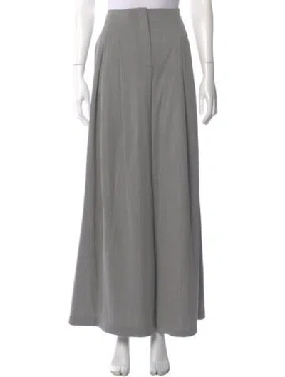 Pre-owned Twp Virgin Wool Wide Leg Pants In Gray