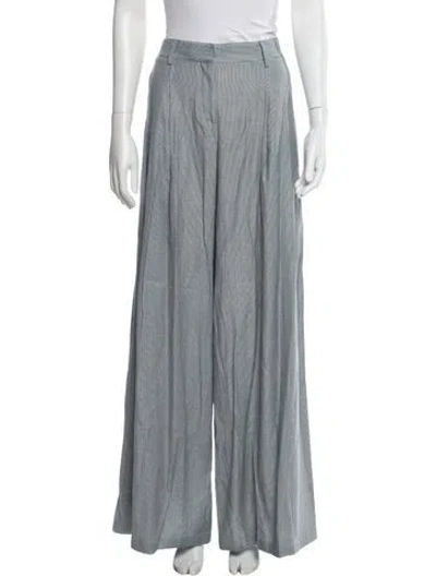 Pre-owned Twp Virgin Wool Wide Leg Pants In Gray