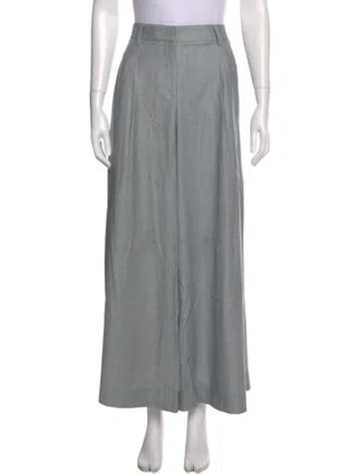 Pre-owned Twp Virgin Wool Wide Leg Pants In Gray
