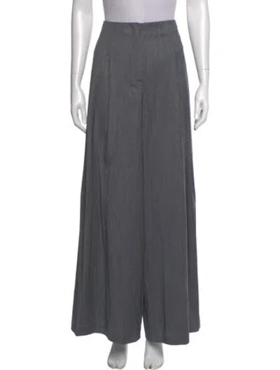 Pre-owned Twp Virgin Wool Wide Leg Pants In Gray