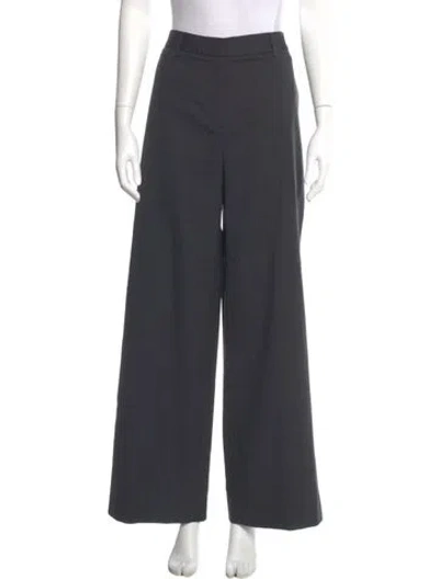 Pre-owned Twp Virgin Wool Wide Leg Pants In Gray