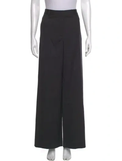 Pre-owned Twp Virgin Wool Wide Leg Pants In Gray