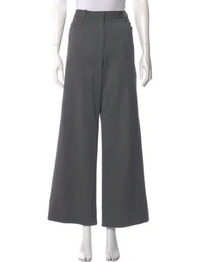 Pre-owned Twp Virgin Wool Wide Leg Pants In Gray