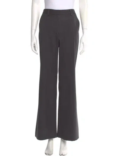 Pre-owned Twp Virgin Wool Wide Leg Pants In Gray