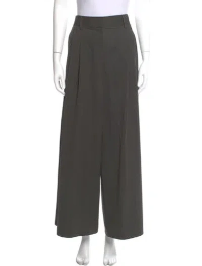 Pre-owned Twp Virgin Wool Wide Leg Pants In Gray