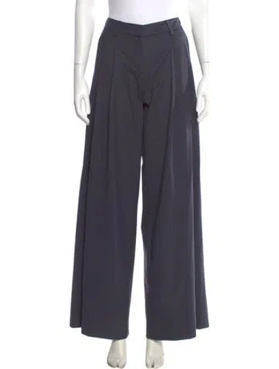Pre-owned Twp Virgin Wool Wide Leg Pants In Gray