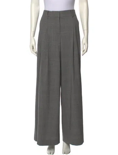 Pre-owned Twp Virgin Wool Wide Leg Pants In Gray