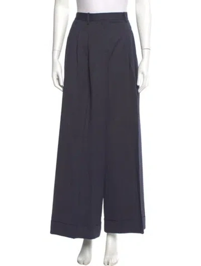 Pre-owned Twp Virgin Wool Wide Leg Pants In Gray