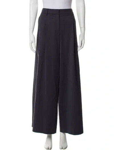 Pre-owned Twp Virgin Wool Wide Leg Pants In Gray