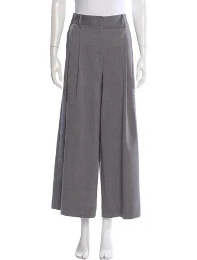 Pre-owned Twp Virgin Wool Wide Leg Pants In Gray