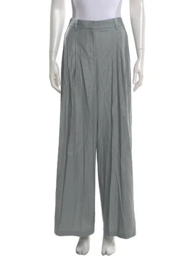 Pre-owned Twp Virgin Wool Wide Leg Pants In Gray