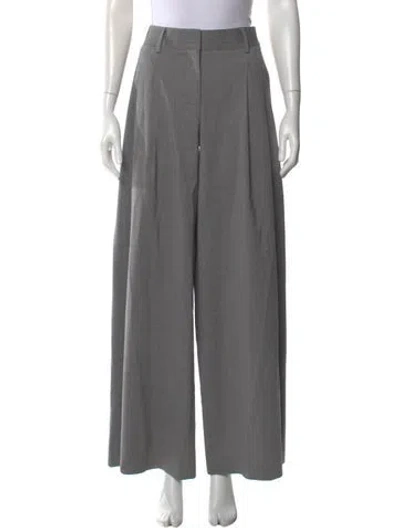Pre-owned Twp Virgin Wool Wide Leg Pants In Gray