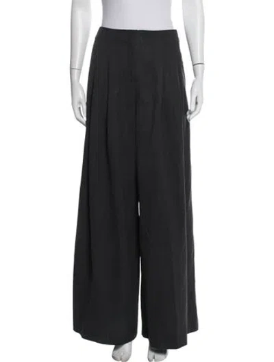 Pre-owned Twp Virgin Wool Wide Leg Pants In Gray