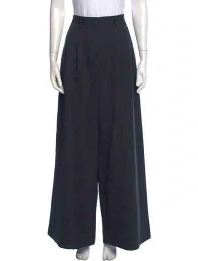 Pre-owned Twp Virgin Wool Wide Leg Pants In Grey