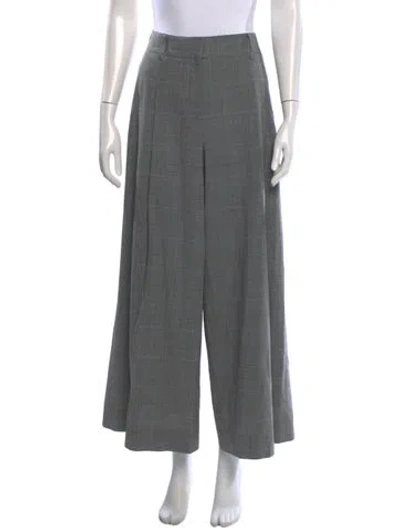 Pre-owned Twp Virgin Wool Wide Leg Pants In Grey