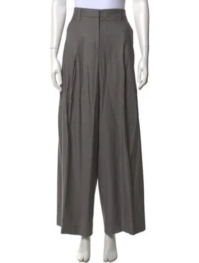 Pre-owned Twp Virgin Wool Wide Leg Pants In Grey