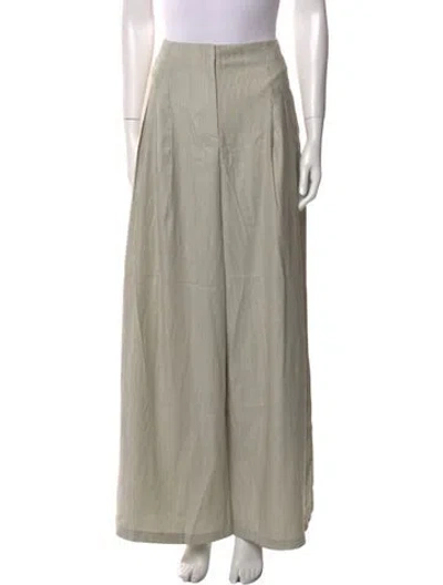 Pre-owned Twp Virgin Wool Wide Leg Pants In Neutral