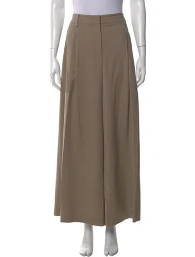 Pre-owned Twp Virgin Wool Wide Leg Pants In Neutral