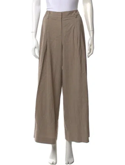 Pre-owned Twp Virgin Wool Wide Leg Pants In Neutral