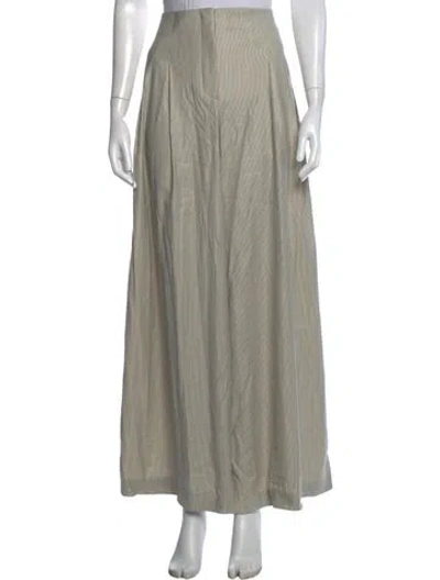 Pre-owned Twp Virgin Wool Wide Leg Pants In Neutrals