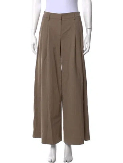 Pre-owned Twp Virgin Wool Wide Leg Pants In Neutrals