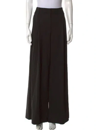 Pre-owned Twp Virgin Wool Wide Leg Pants W/ Tags In Black