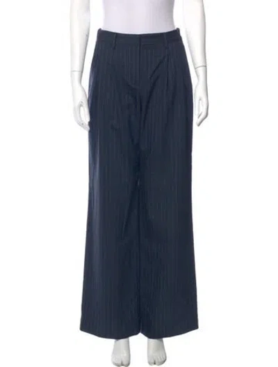 Pre-owned Twp Virgin Wool Wide Leg Pants W/ Tags In Blue