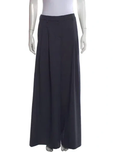 Pre-owned Twp Virgin Wool Wide Leg Pants W/ Tags In Blue