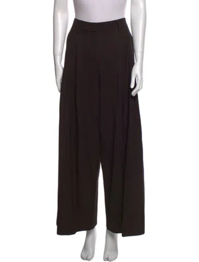 Pre-owned Twp Virgin Wool Wide Leg Pants W/ Tags In Brown
