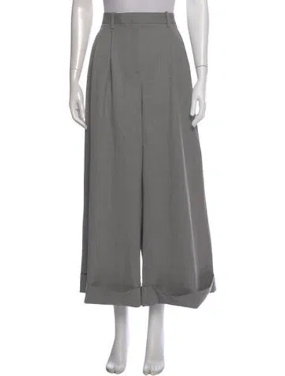 Pre-owned Twp Virgin Wool Wide Leg Pants W/ Tags In Gray