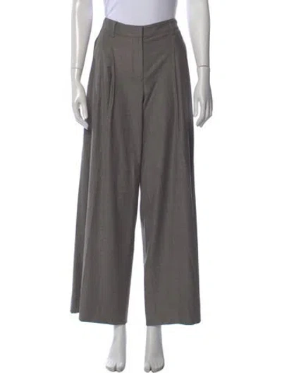 Pre-owned Twp Virgin Wool Wide Leg Pants W/ Tags In Gray