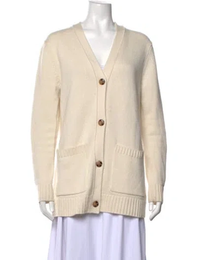 Pre-owned Twp V-neck Sweater In Neutrals